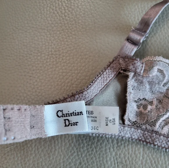 Vintage Christian Dior ballet lavender balconette dainty bra - Picture 5 of 9